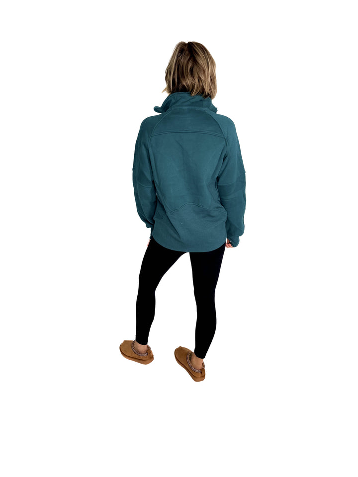 Hunter 1/2 Zip Pullover- TEAL