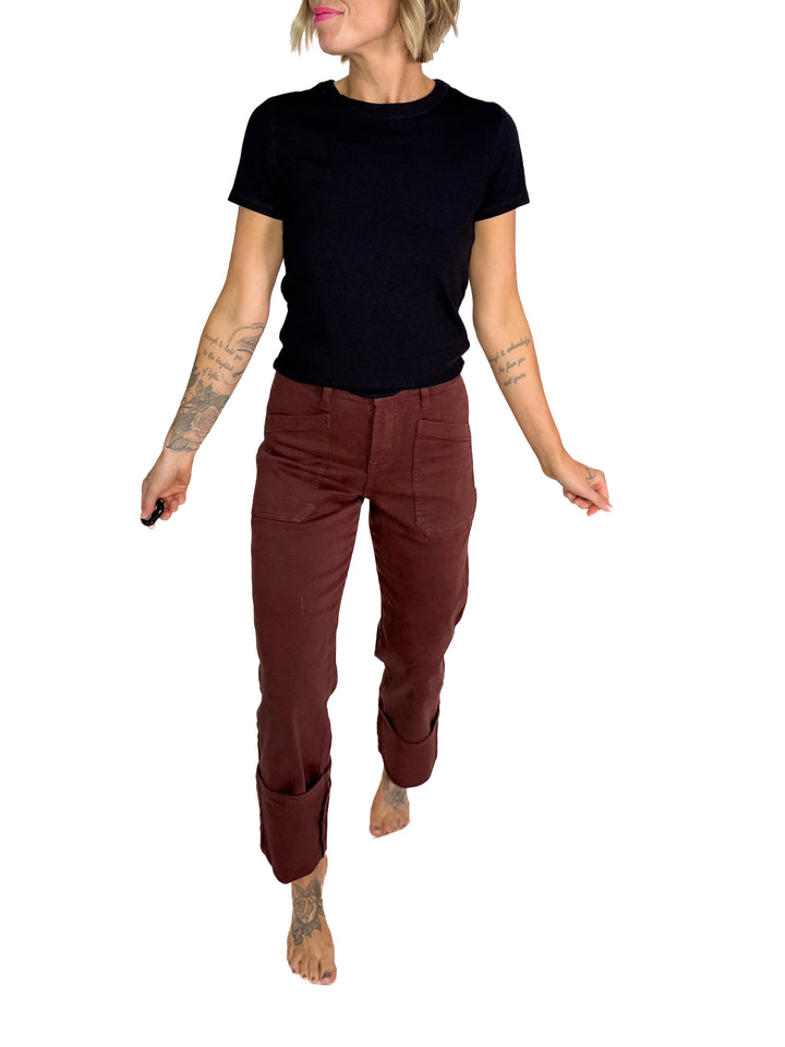 RISEN Scout High Rise Utility Jean- CHOCO BROWN