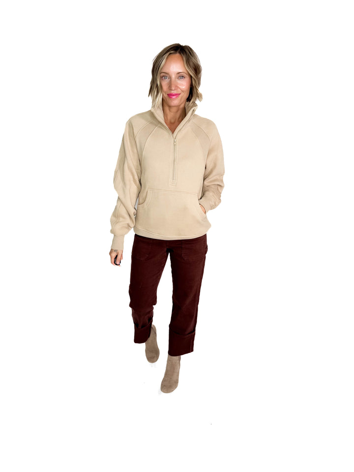 Hunter 1/2 Zip Pullover- OAT