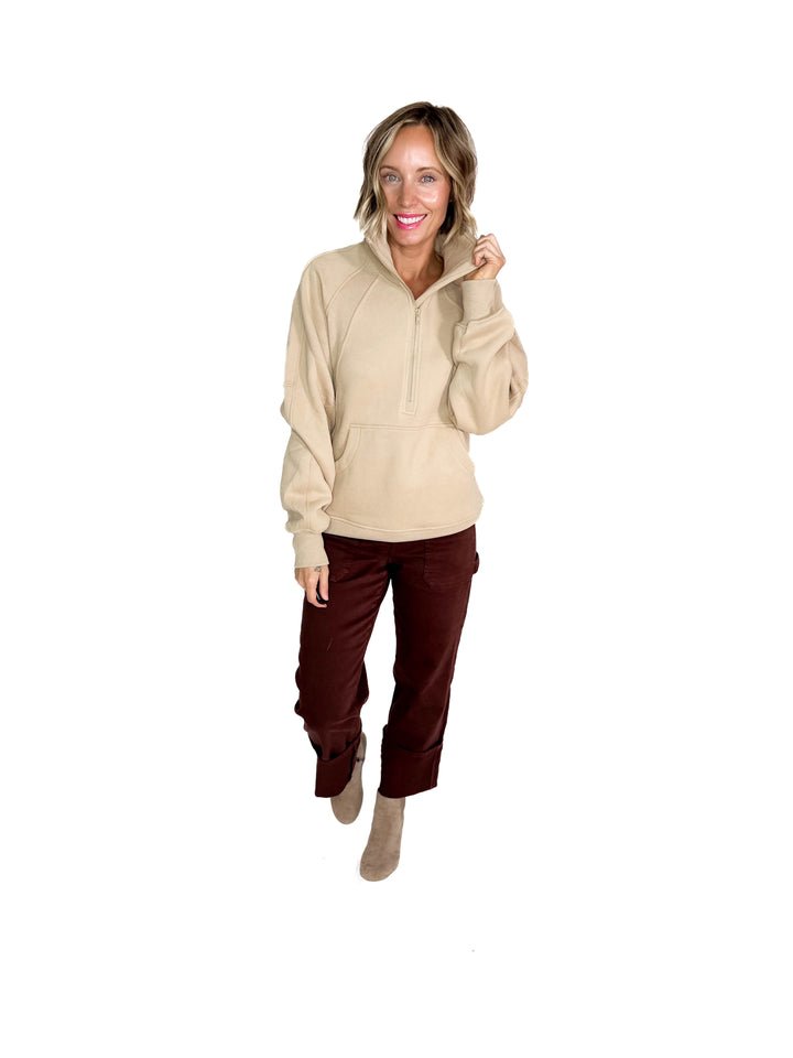 Hunter 1/2 Zip Pullover- OAT