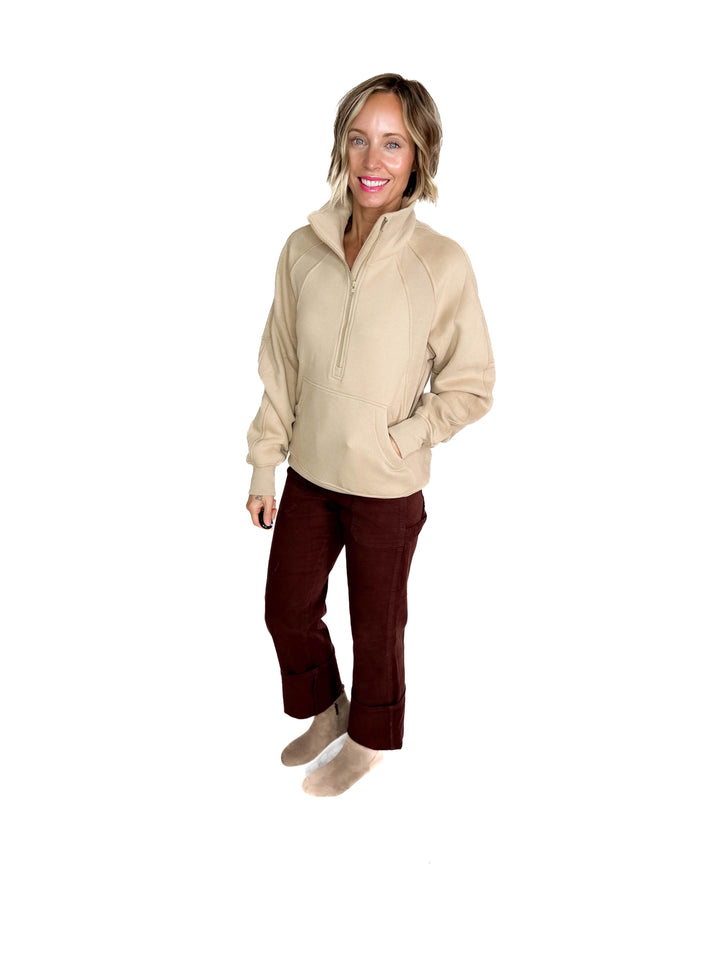Hunter 1/2 Zip Pullover- OAT