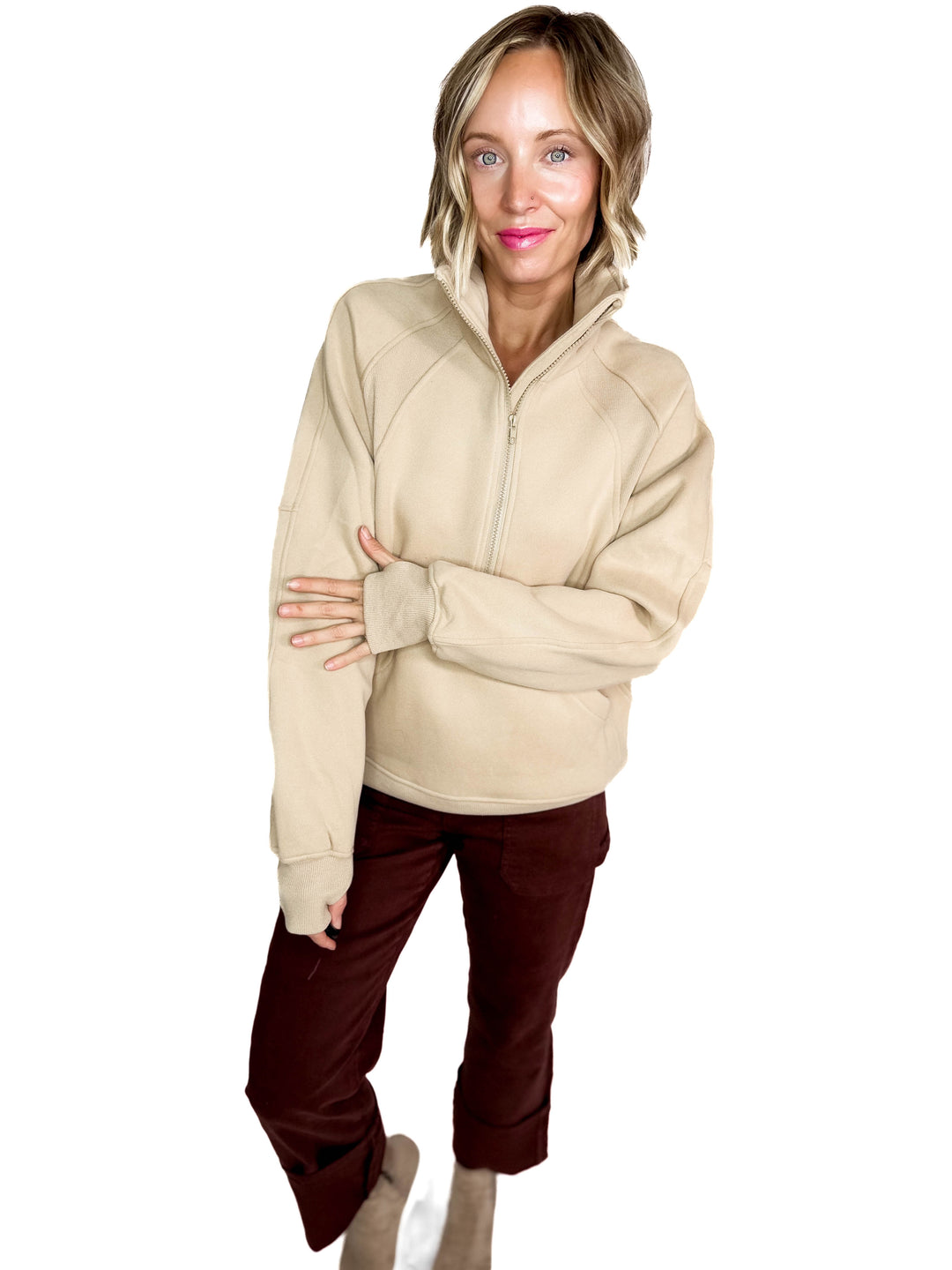 Hunter 1/2 Zip Pullover- OAT