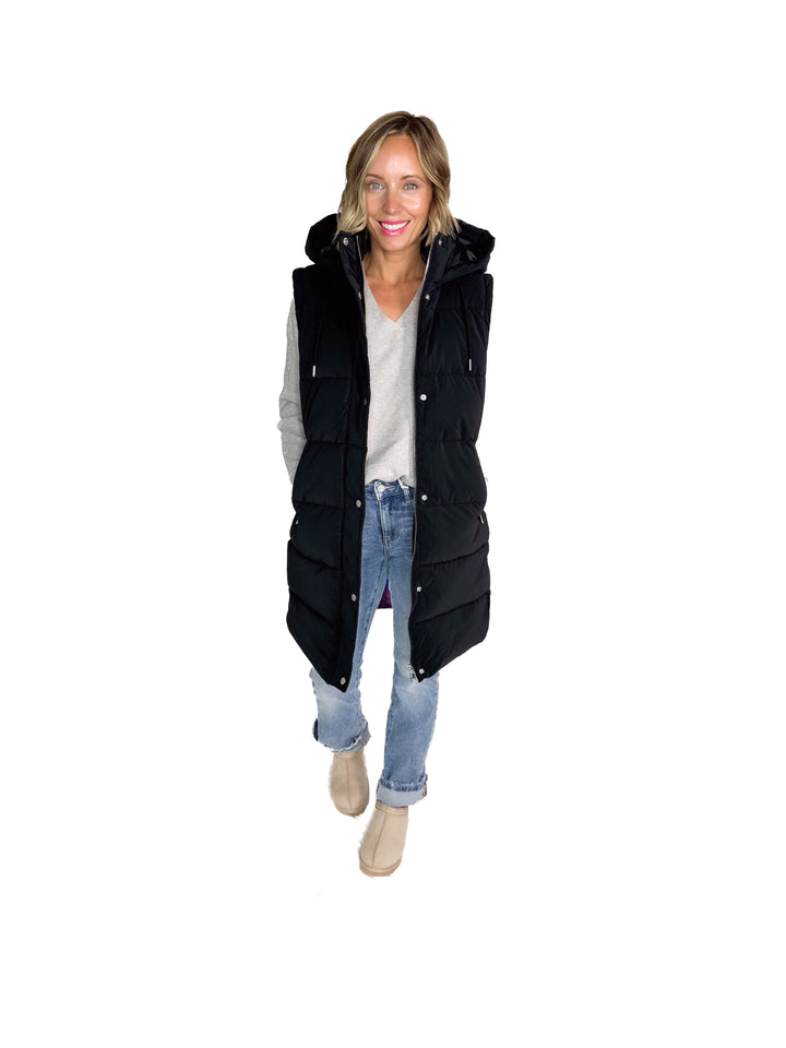 Only Dixie 2-In-1 Puffer Water Repellent Coat- BLACK