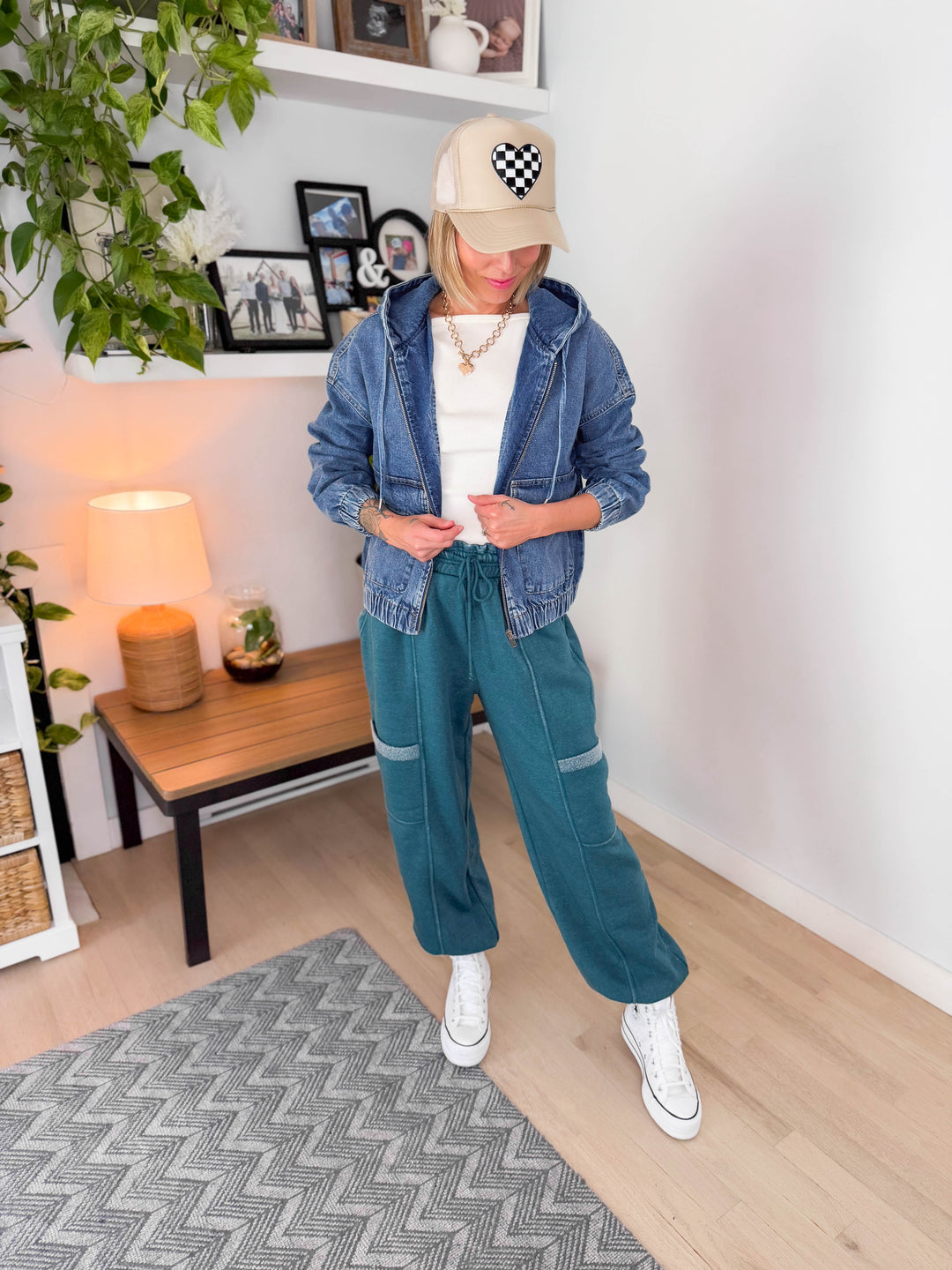 ONLY Kenzie Denim Hoodie Jacket- MEDIUM WASH