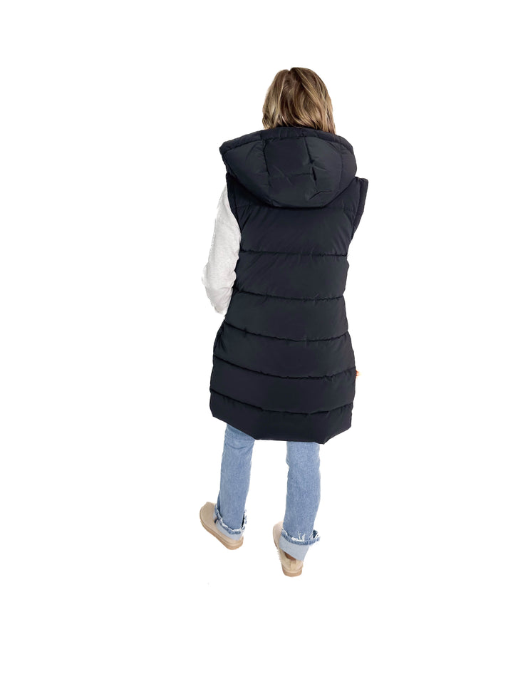 Only Dixie 2-In-1 Puffer Water Repellent Coat- BLACK