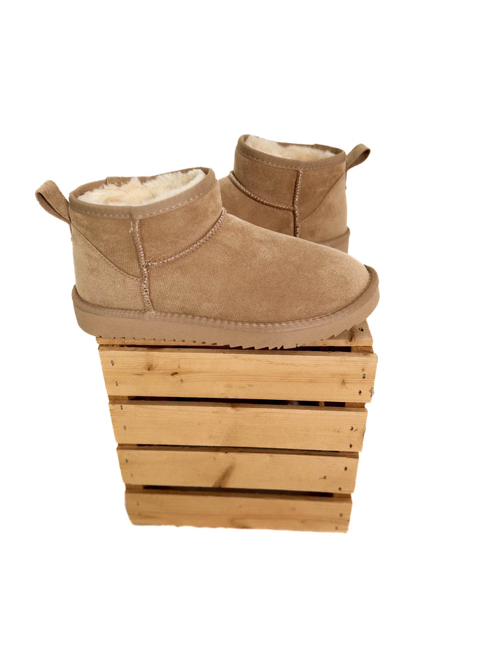 Teagan Faux Fur Boot- BEIGE