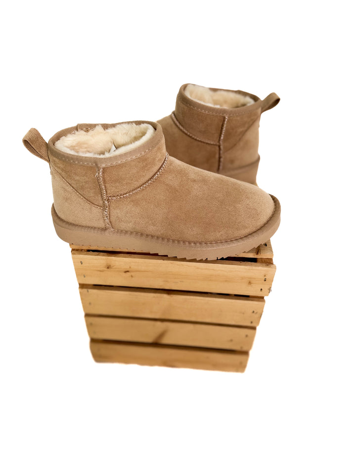 Teagan Faux Fur Boot- BEIGE