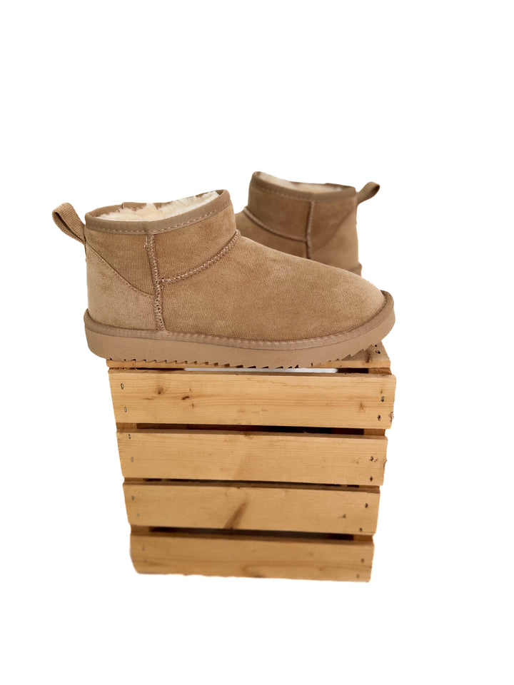 Teagan Faux Fur Boot- BEIGE
