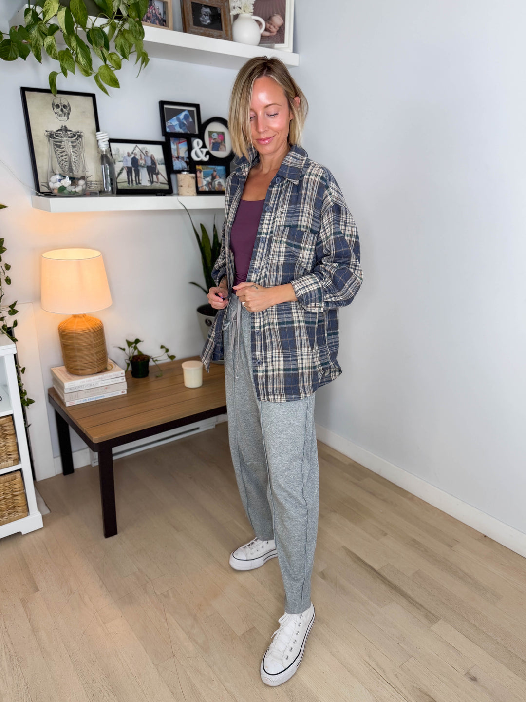 Fallfern Cotton Flannel- DENIM