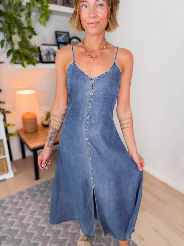 Haleen Denim Tencel Dress
