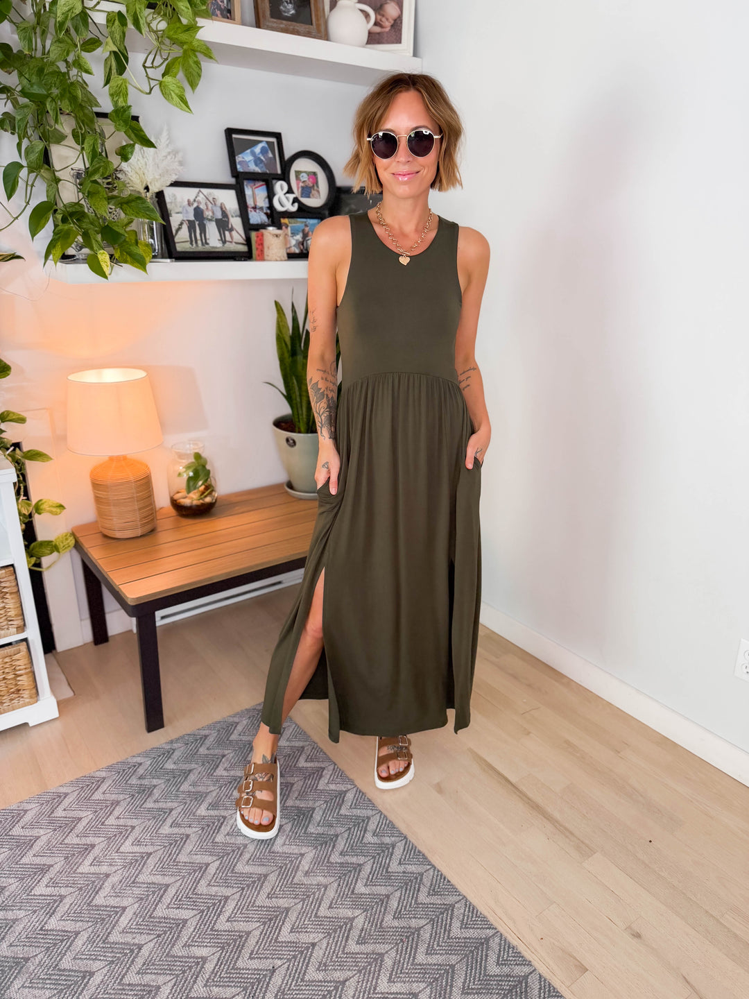 beverly midi dress BEVERLY NATURAL SPOT MIDI DRESS DISSH
