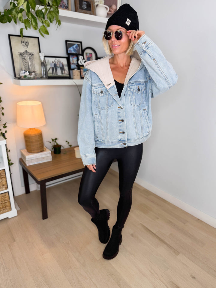 THREAD & SUPPLY Gemma Hooded Denim Jacket