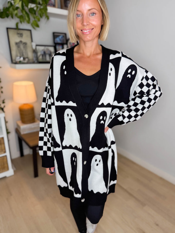 AMPERSAND Ghouls Night Out Oversized Cardigan