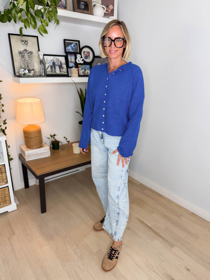 Piper Cardigan- COBALT BLUE
