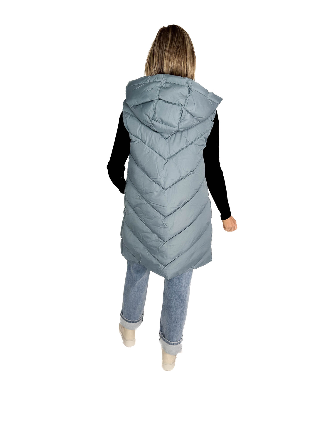 ONLY Skylar Hooded Vest- STORMY WEATHER