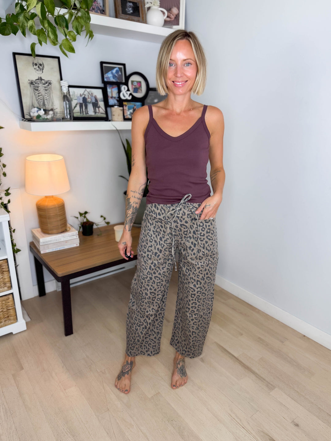 Ampersand AVE Bowie Pant- LEOPARD