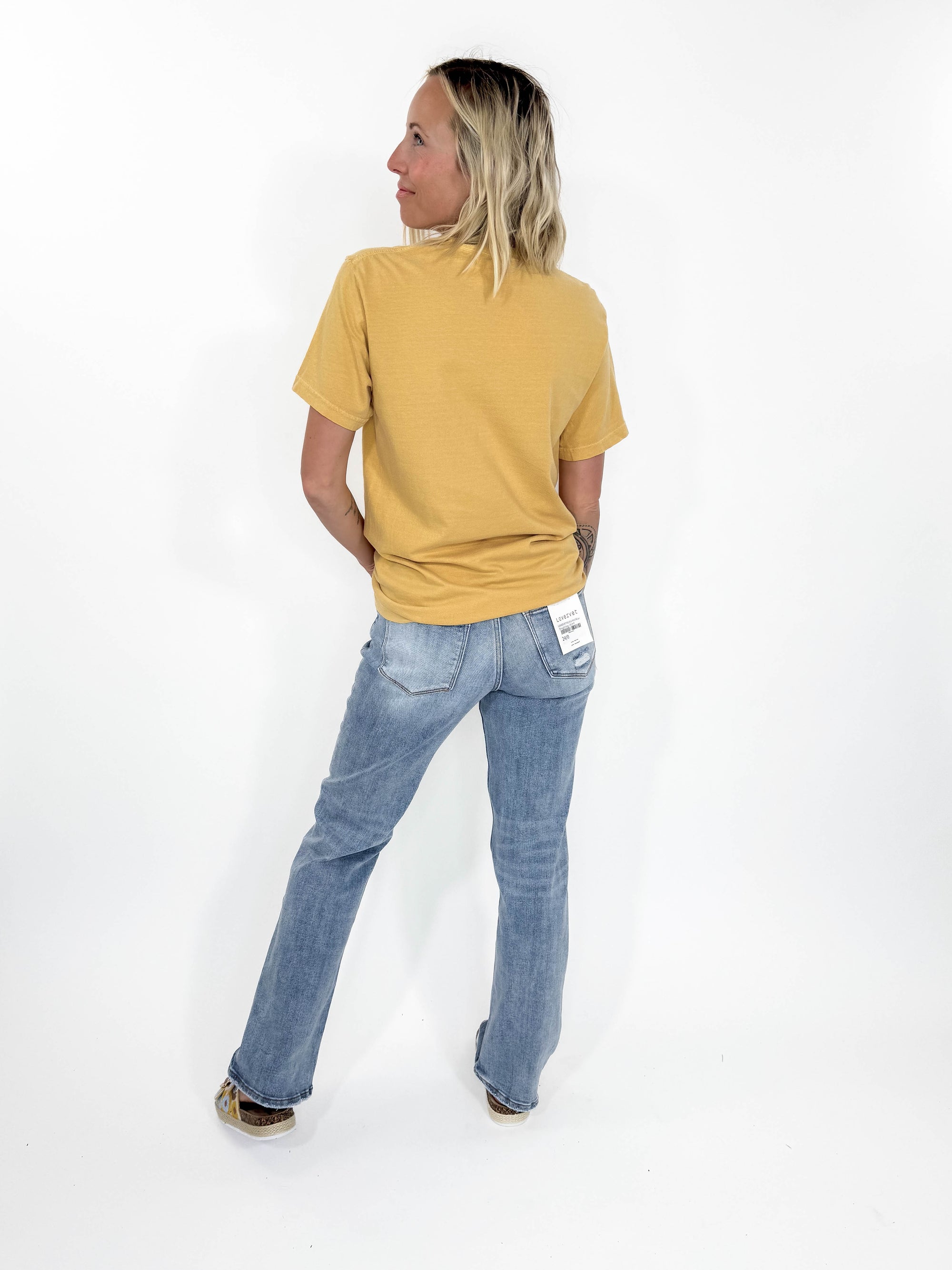 T+G Classic Washed T-Shirt- MUSTARD