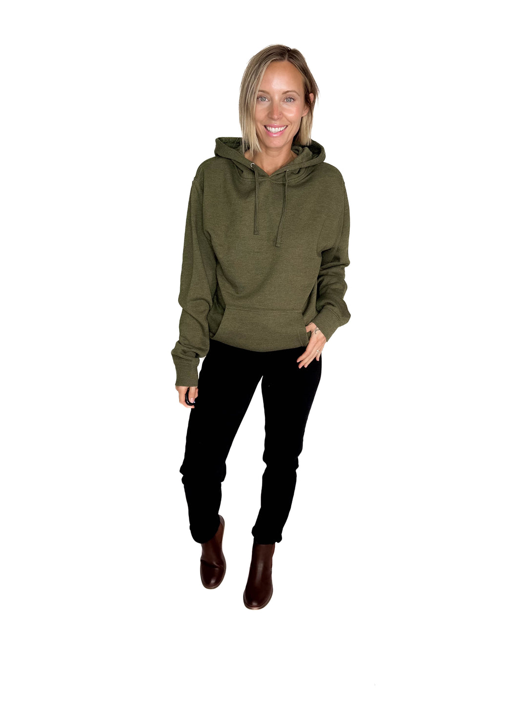 Timber Classic Hoodie- ARMY HEATHER