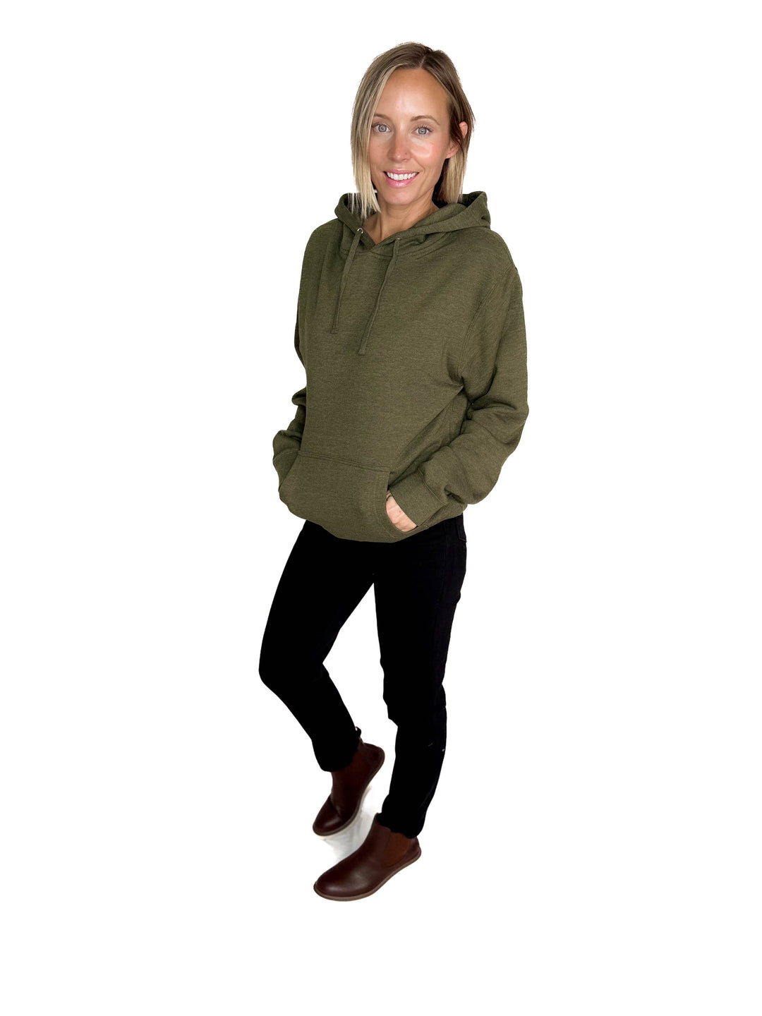 Timber Classic Hoodie- ARMY HEATHER