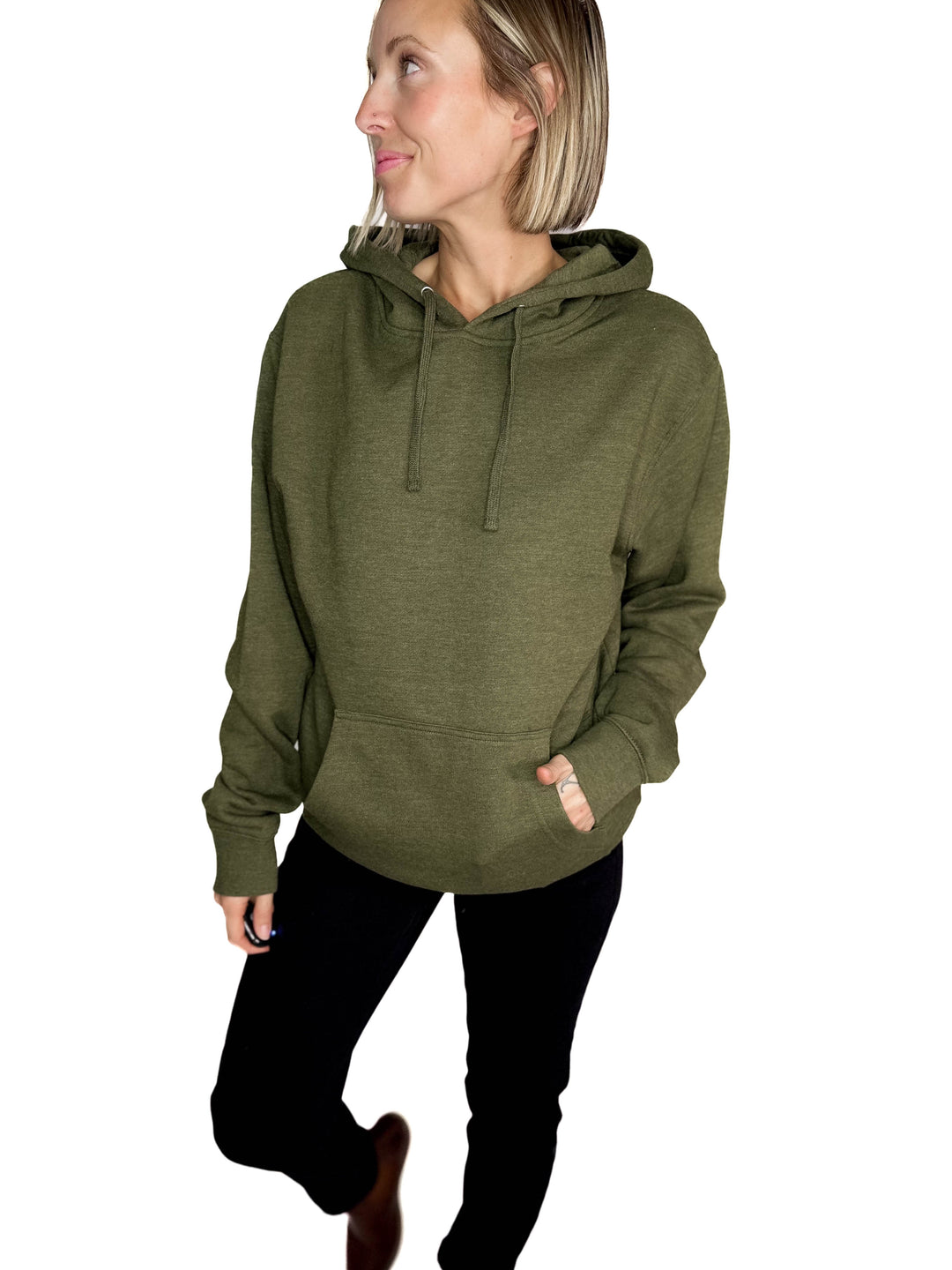 Timber Classic Hoodie- ARMY HEATHER