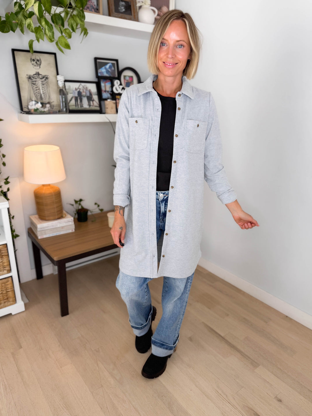THREAD & SUPPLY Leslie Shacket- GREY HEATHER