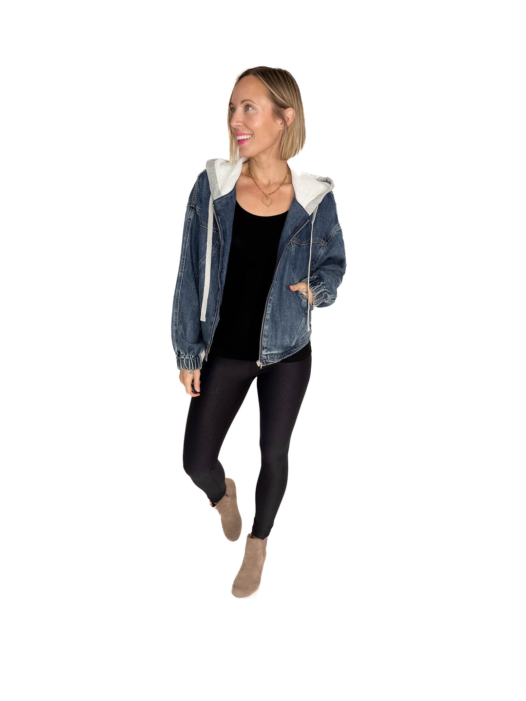 Plato Denim Hoodie Jacket