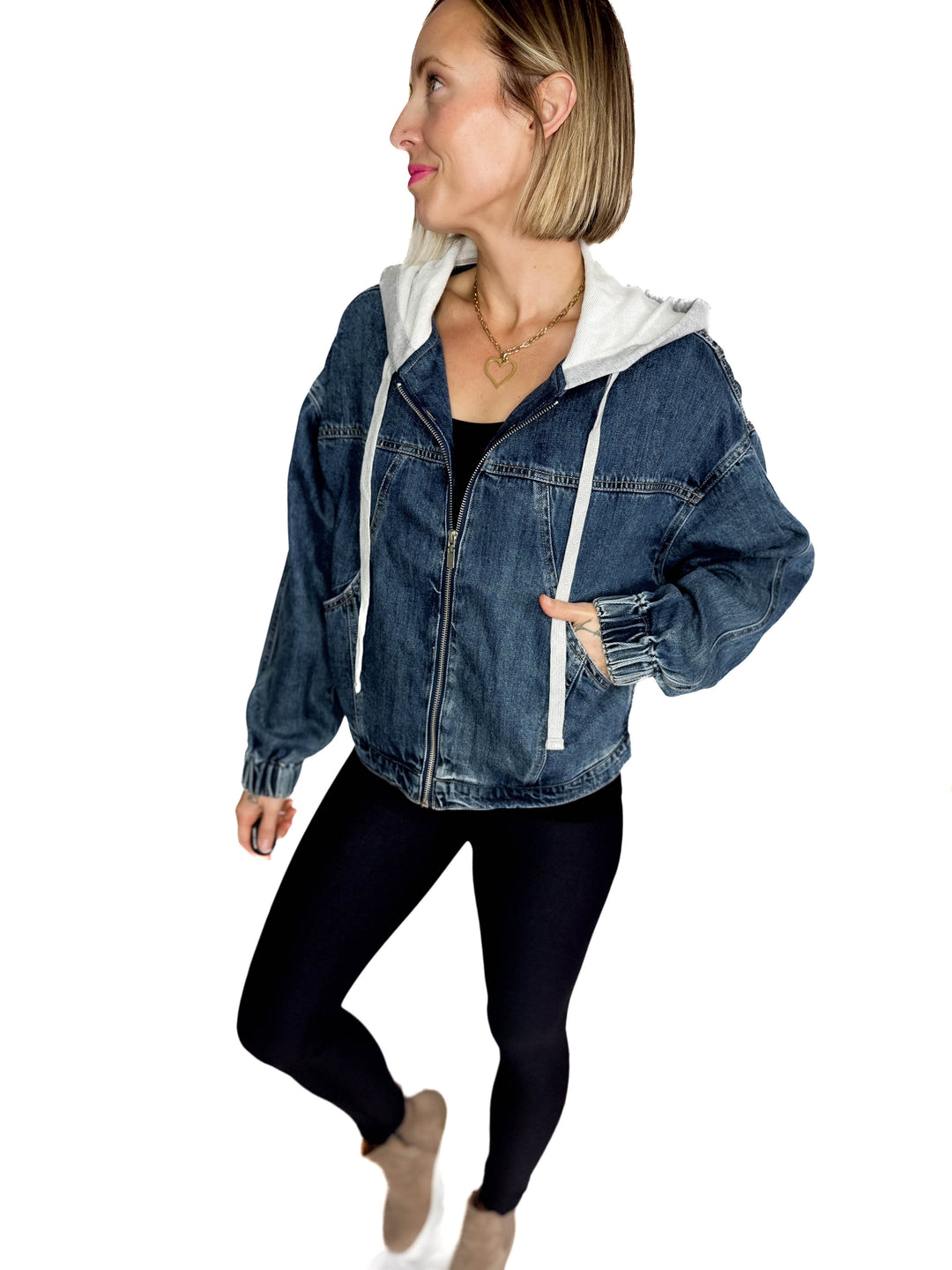 Plato Denim Hoodie Jacket