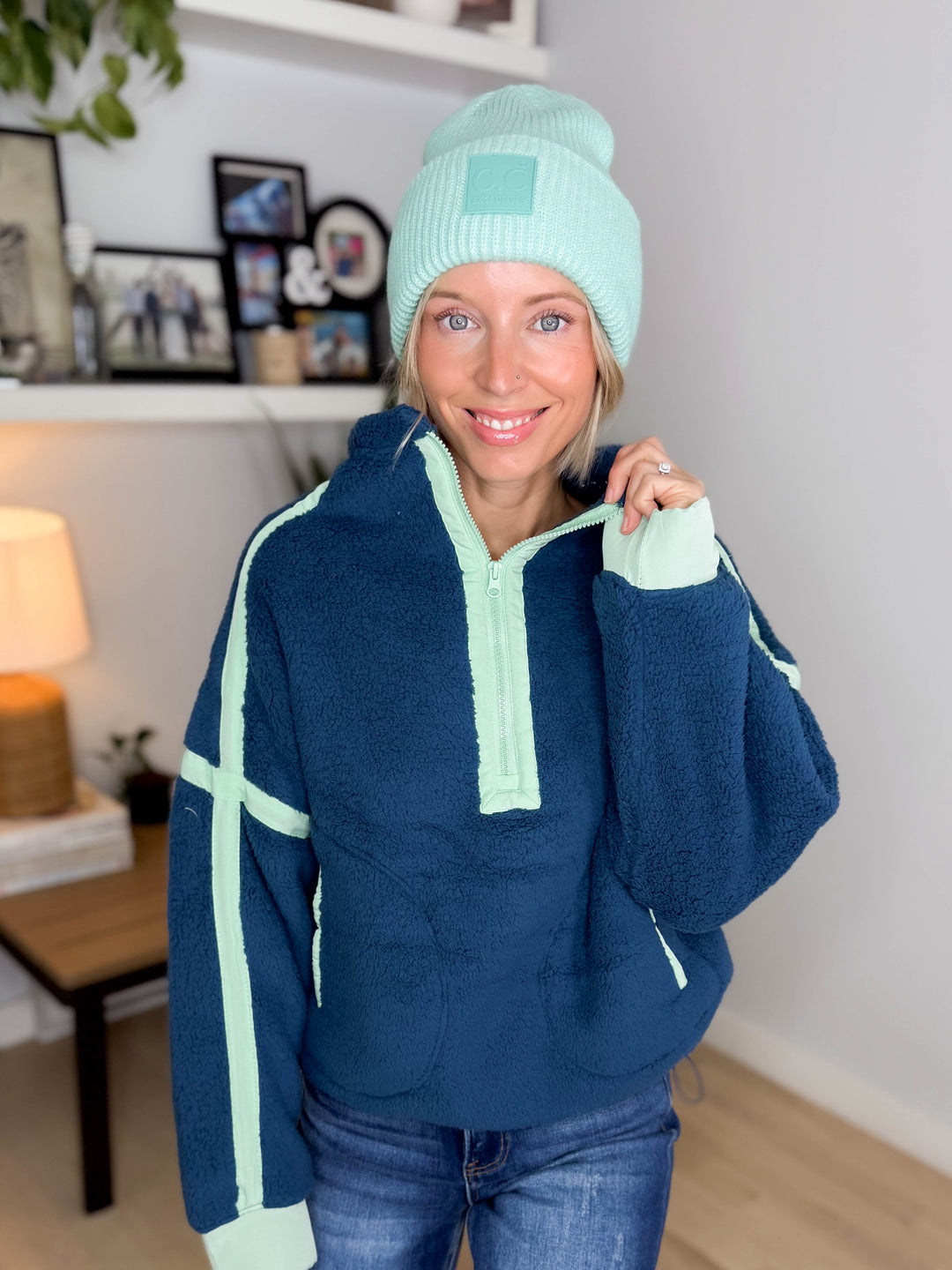 CC Soft Ribbed Beanie- MINT GREEN