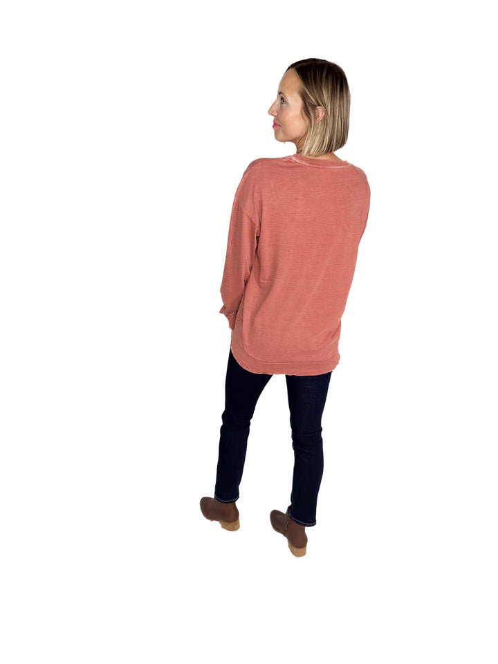 ROYCE Poncho Long Sleeve- COPPER