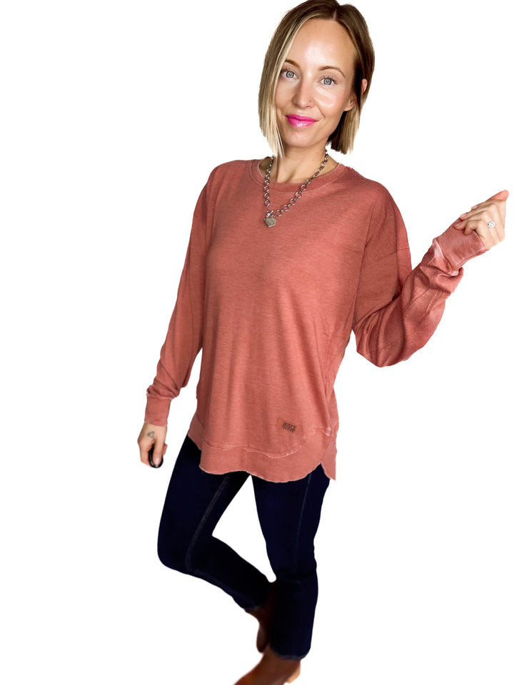 ROYCE Poncho Long Sleeve- COPPER