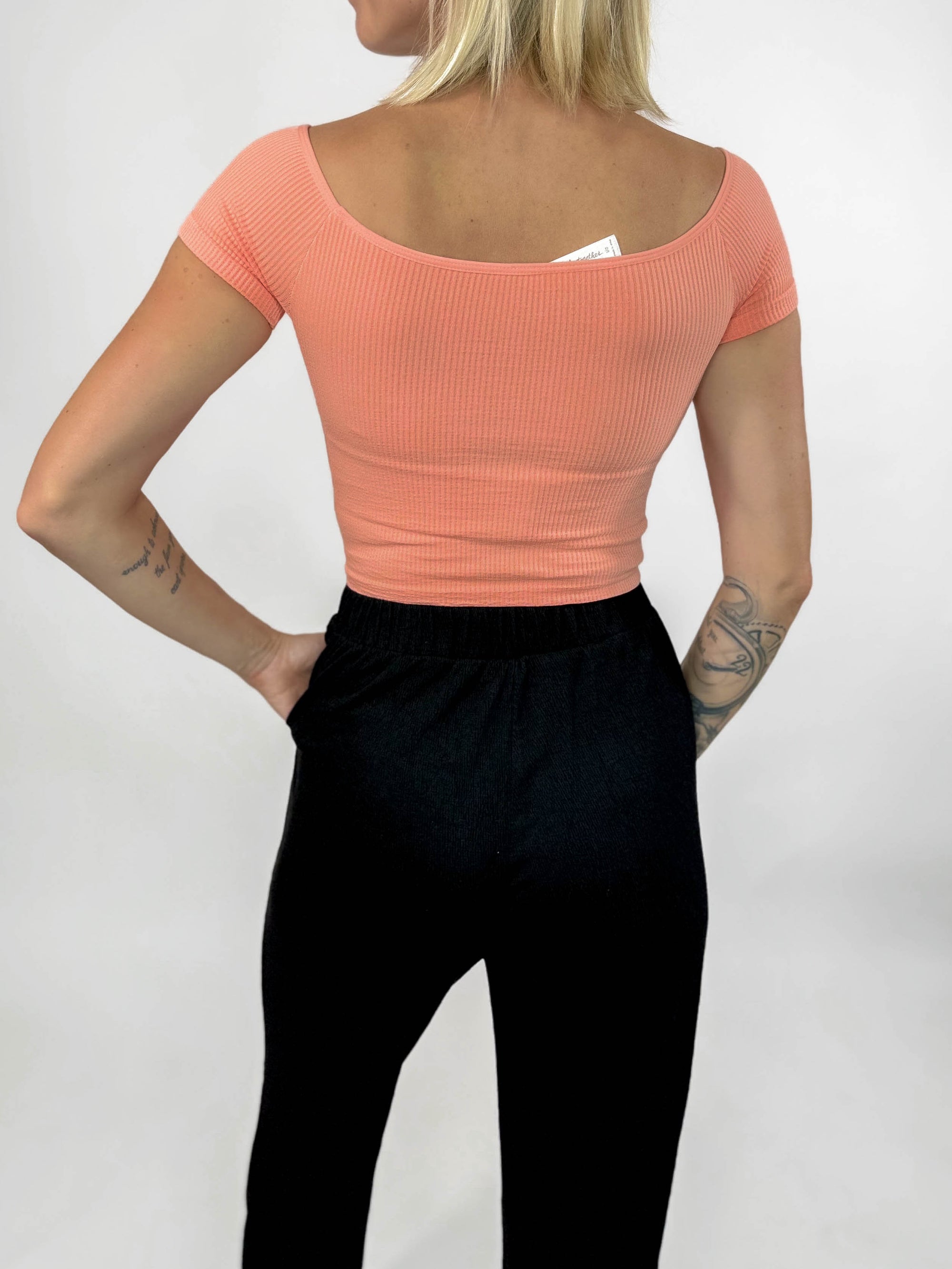 In A Dream Seamless Top- PEACH-FINAL SALE