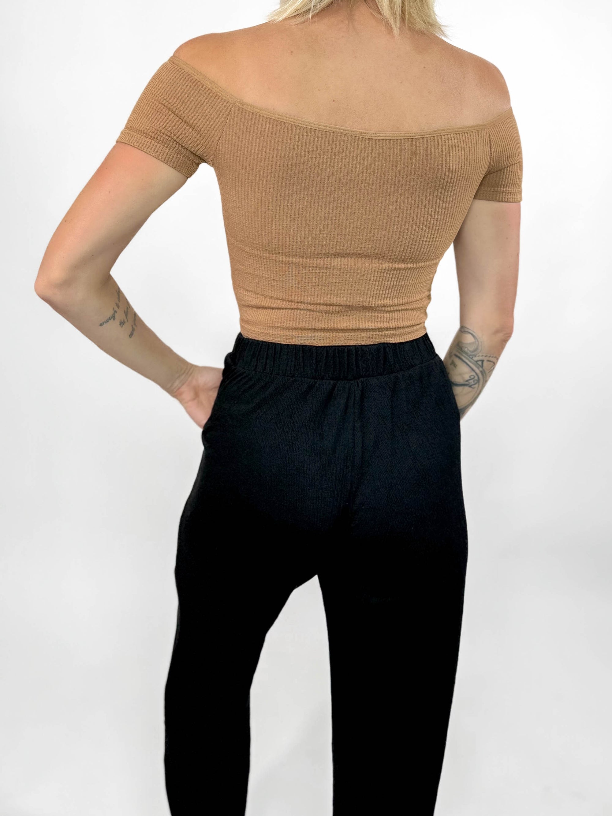 In A Dream Seamless Top- BROWN-FINAL SALE