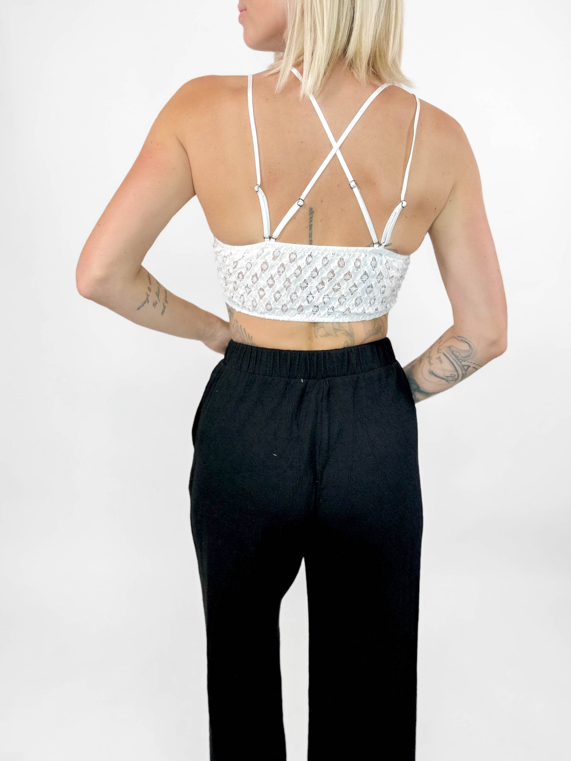 Romance Bralette- WHITE-FINAL SALE