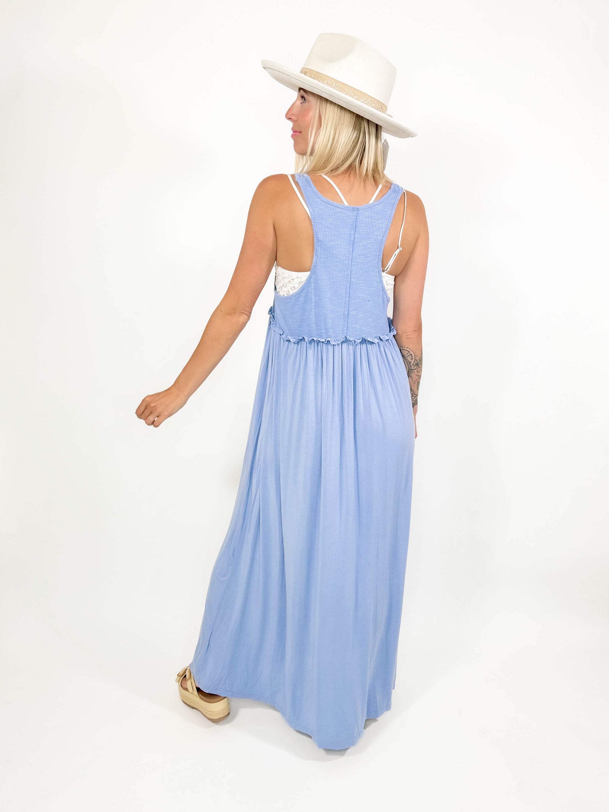 Goddess Maxi Dress- PERIWINKLE-FINAL SALE*S*