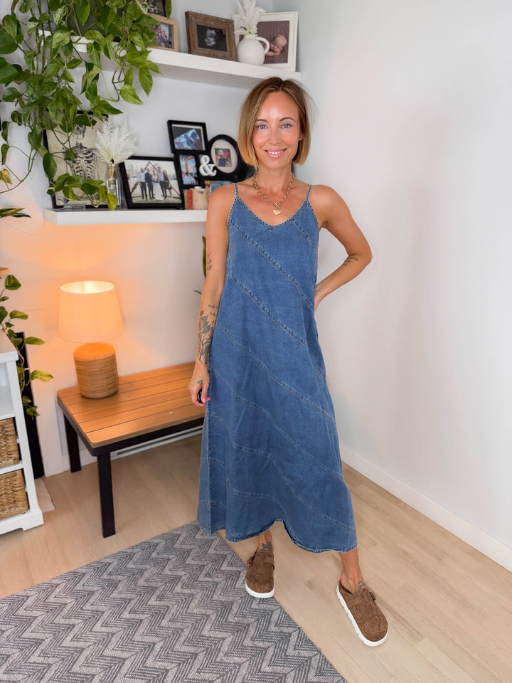 Only Dia Denim Dress- MEDIUM