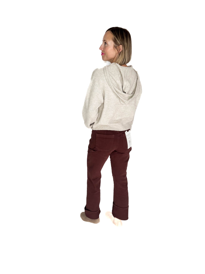 ONLY Rue Knit Hooded Sweater- CHATEAU GRAY