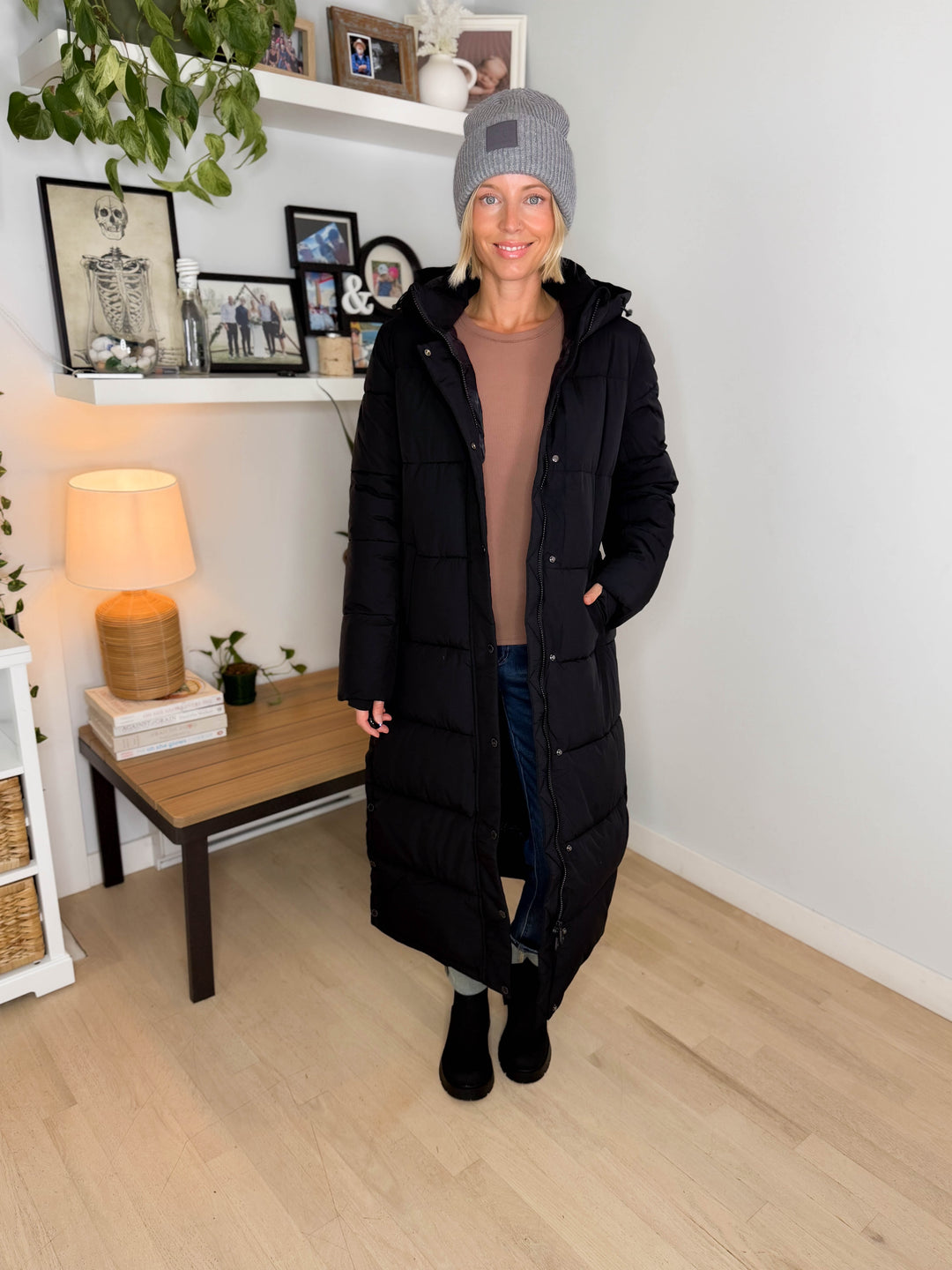 ONLY Premium Puff XLong Jacket- BLACK