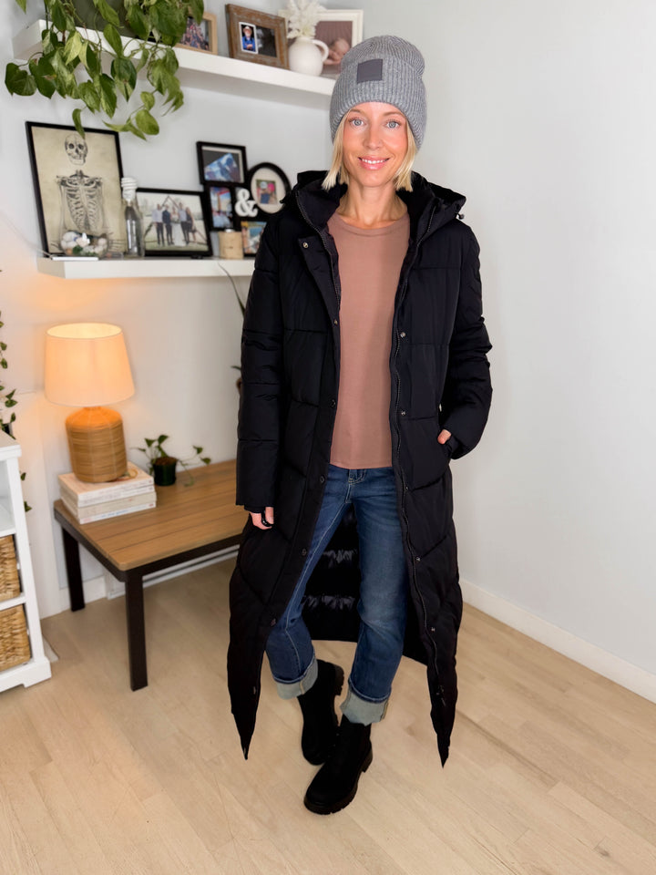 ONLY Premium Puff XLong Jacket- BLACK