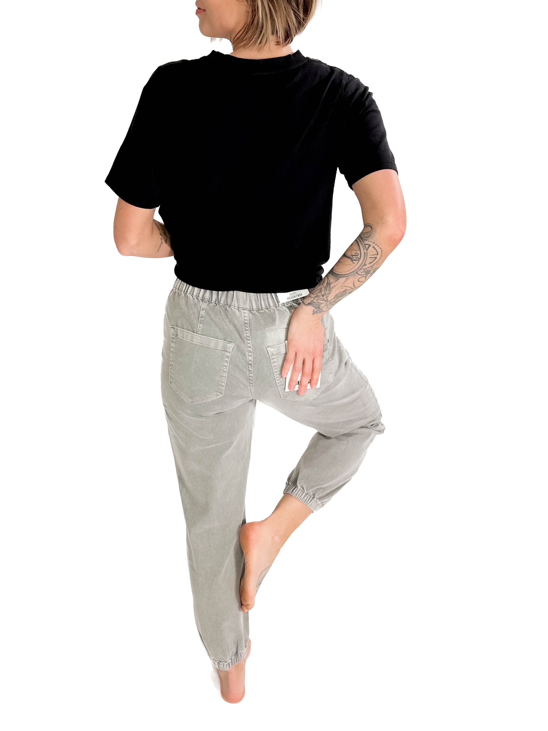 Shelly High Rise Jogger- ASH GREY