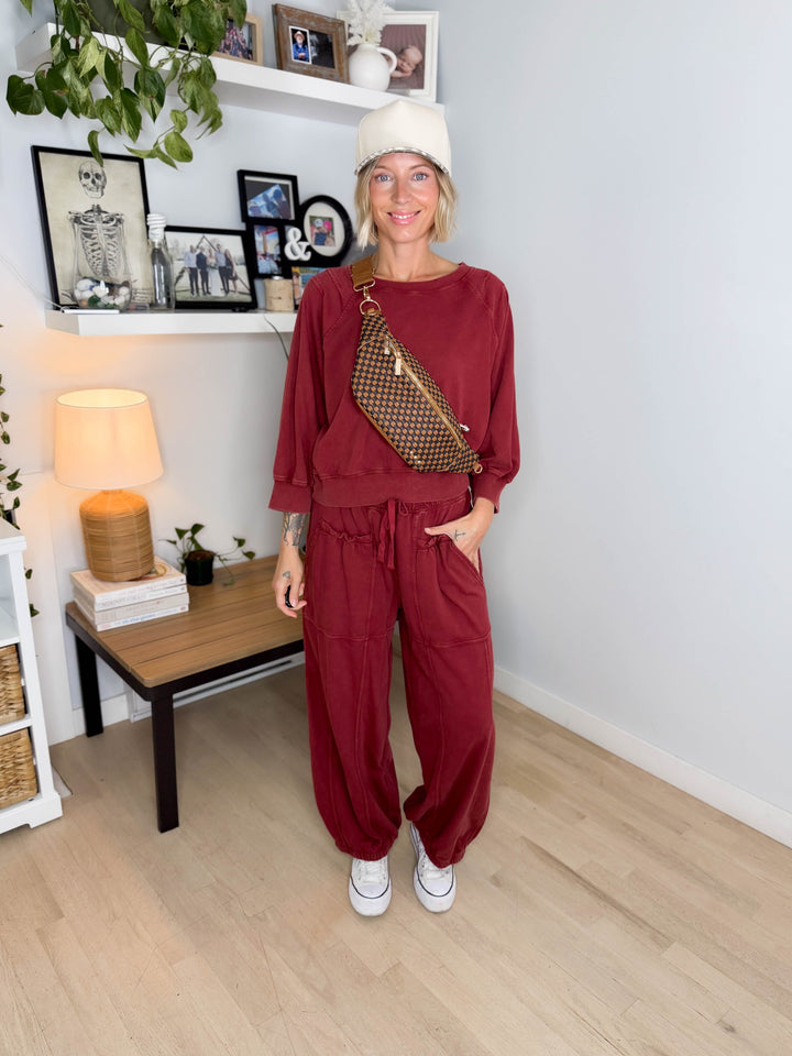 Susie Sidekick Bum Bag- CHECKERED COFFEE