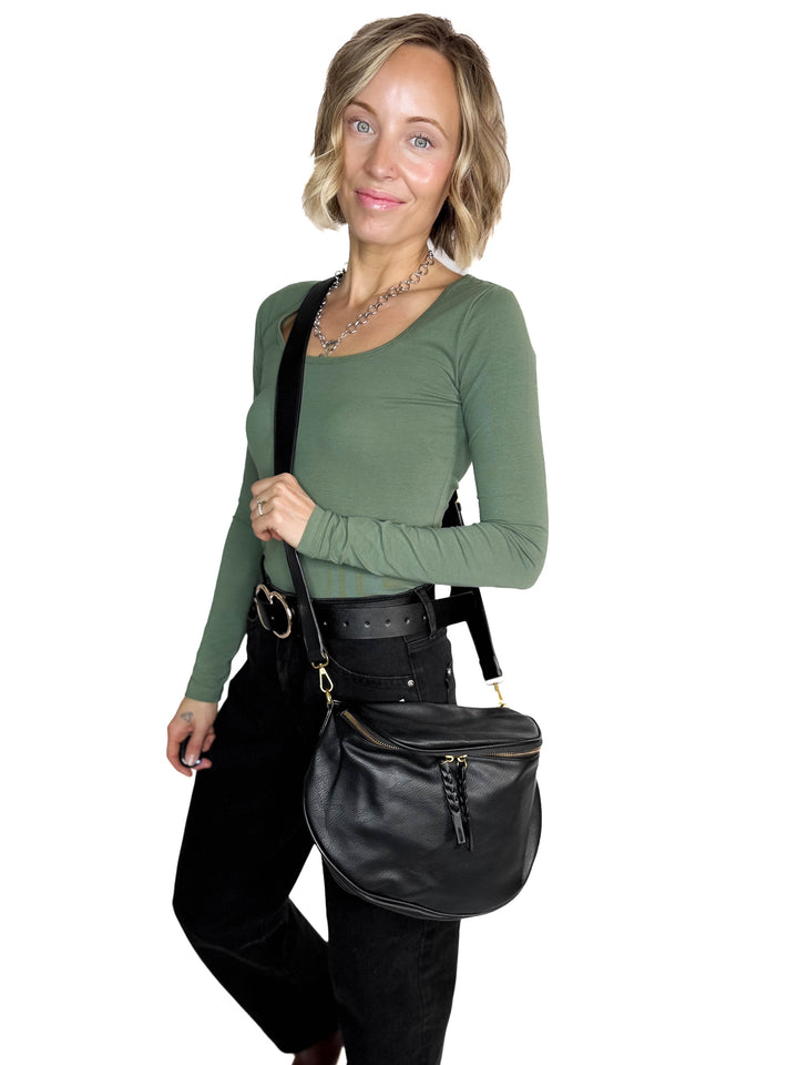 Megan Sling Bag- BLACK