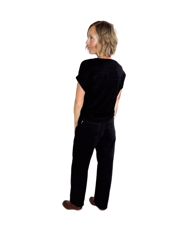 ONLY Moster Glitter Top- BLACK