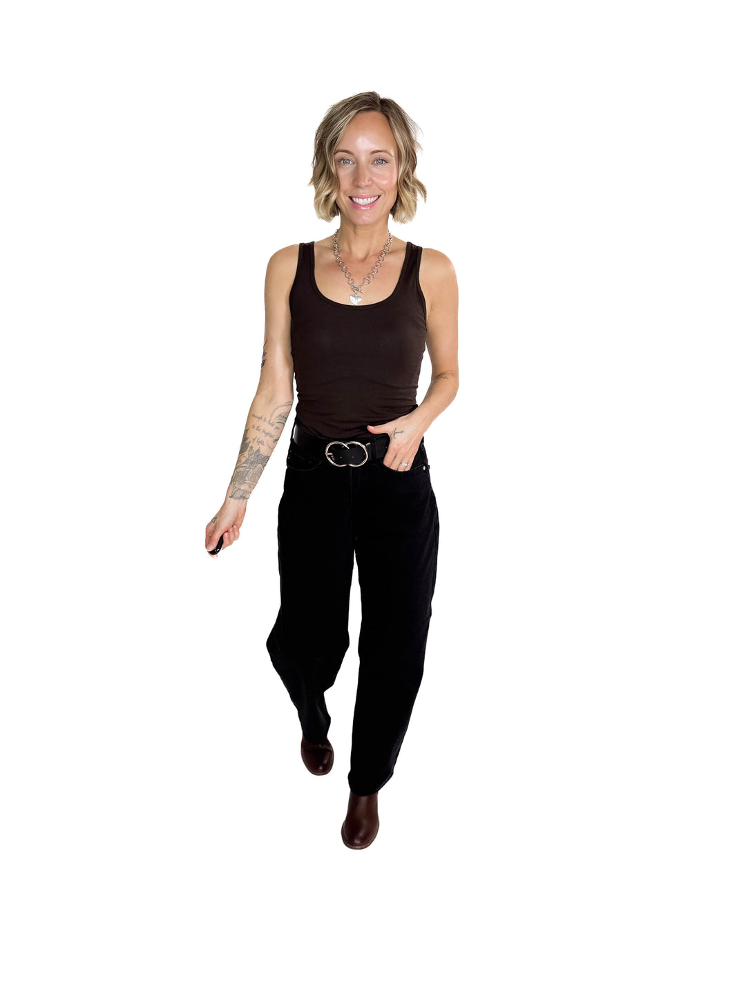 VERO MODA Lulu Long Tank- CHOCOLATE TORTE