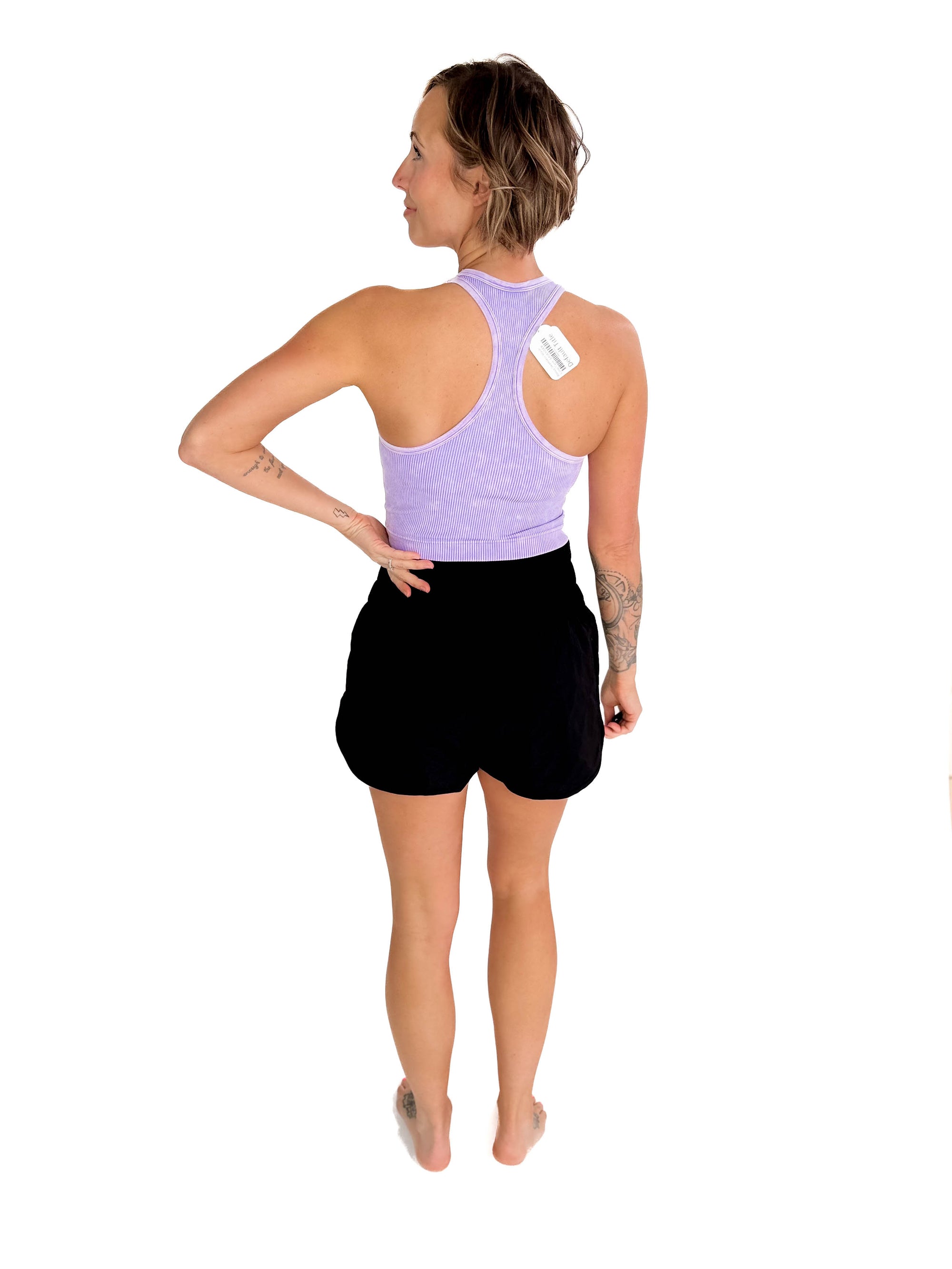 Kelsea Lined Windbreaker Short- BLACK
