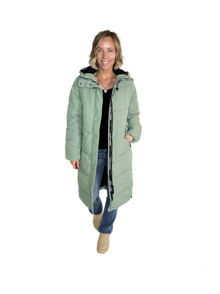ONLY Maggi Long Puffer Coat- LILY PAD