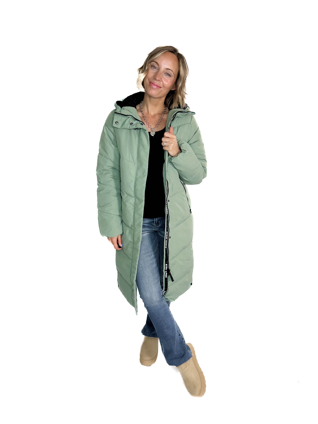 ONLY Maggi Long Puffer Coat- LILY PAD