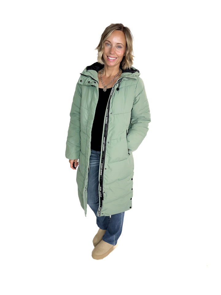 ONLY Maggi Long Puffer Coat- LILY PAD