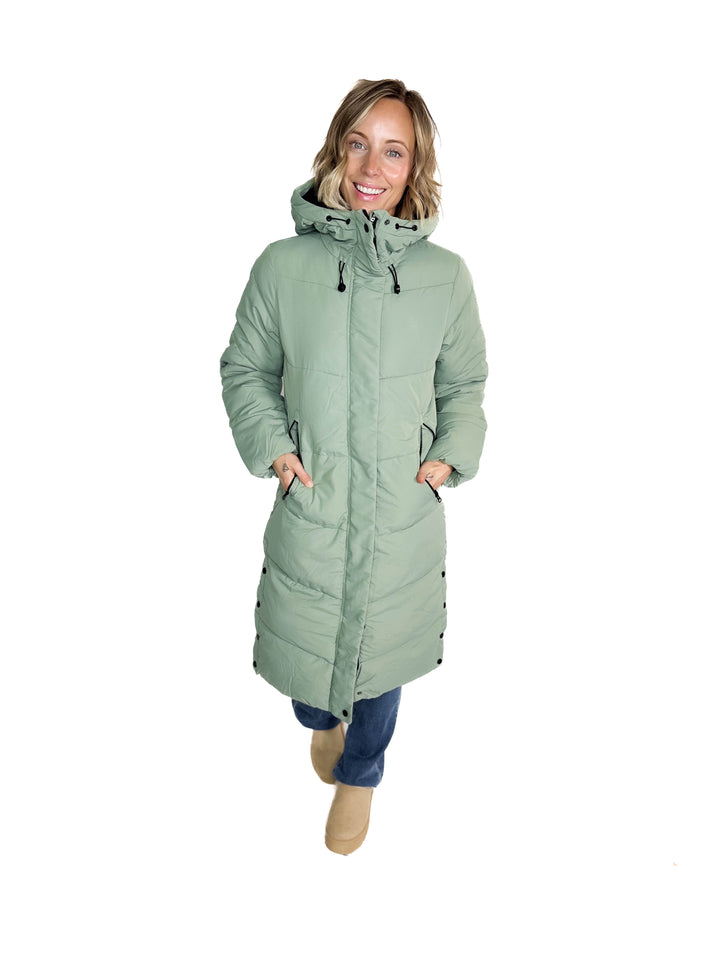 ONLY Maggi Long Puffer Coat- LILY PAD