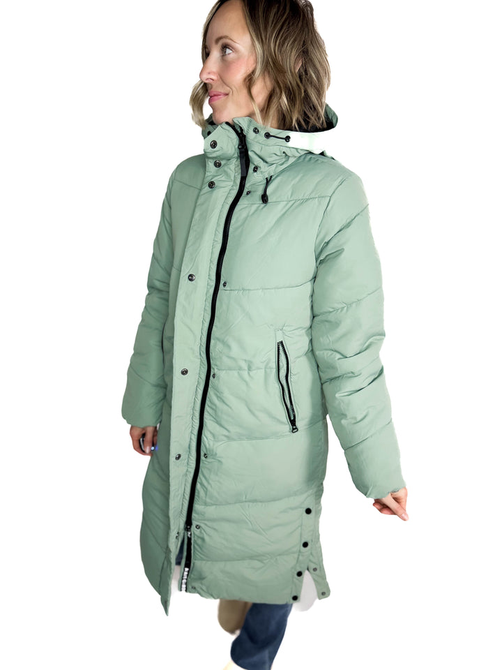 ONLY Maggi Long Puffer Coat- LILY PAD