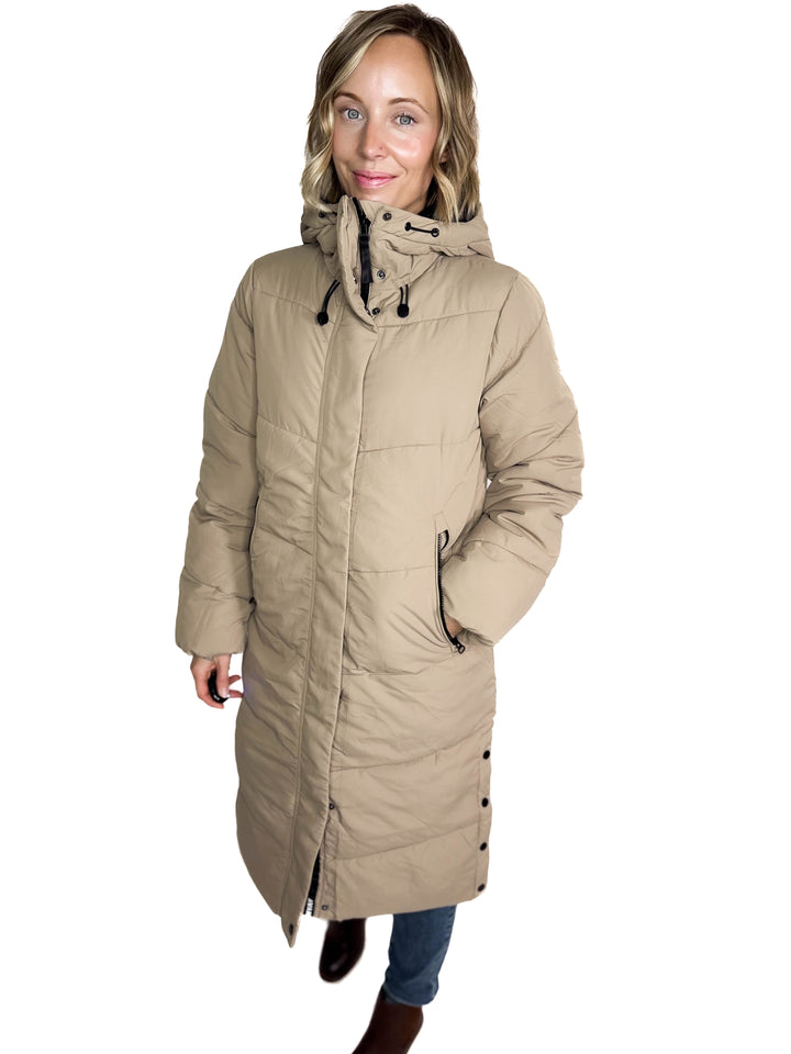 ONLY Maggi Long Puffer Coat- SILVER MINK